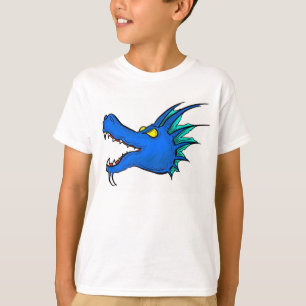 Camiseta Tejido de los chicos de la cabeza del arte del dra
