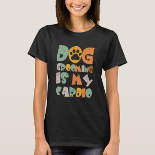 Camiseta Tejido de peluquero de perros de lavado de tijeras