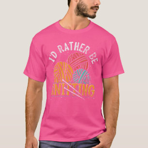 Camiseta Tejido de punto de pepita de pepino de Knitter Cro