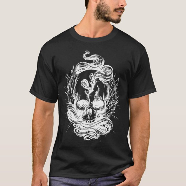 Camiseta Tejido gótico - bruja oculta 3 (Anverso)