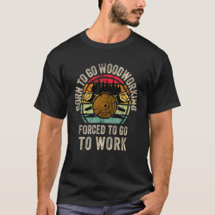 Camiseta Tejido gráfico de madera de madera de Guay