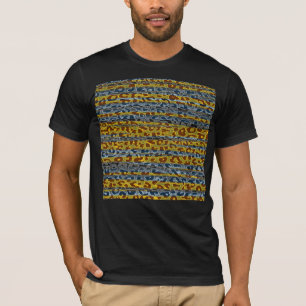 Camiseta Tejido vintage patrón leopardo textura de piel