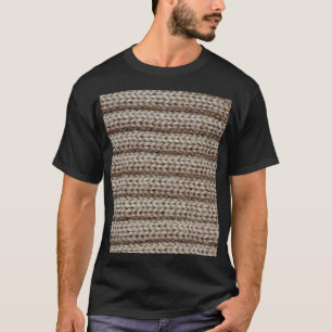 Camiseta Tejidos de punto lisos, textura marrón.