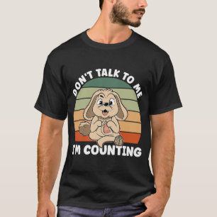Camiseta Tejiendo perro no me hables, estoy contando a Croc