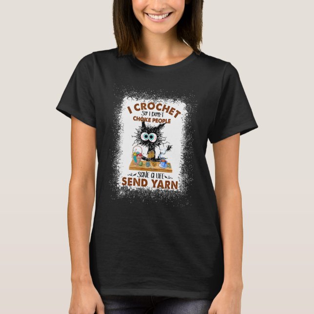 Camiseta Tejo con ganchillo para no estrangular a la gente  (Anverso)
