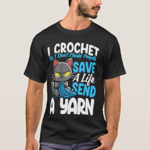 Camiseta Tejo con ganchillo para no estrangular a la gente