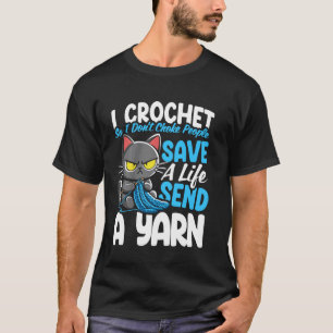 Camiseta Tejo con ganchillo para no estrangular a la gente
