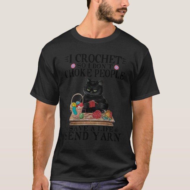 Camiseta Tejo con ganchillo para no estrangular a la gente  (Anverso)