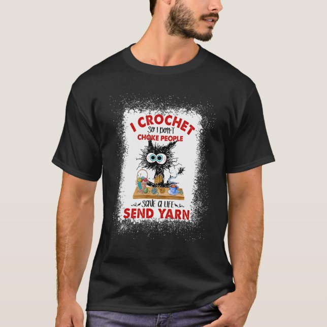 Camiseta Tejo con ganchillo para no estrangular a la gente  (Anverso)