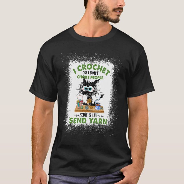 Camiseta Tejo con ganchillo para no estrangular a la gente  (Anverso)