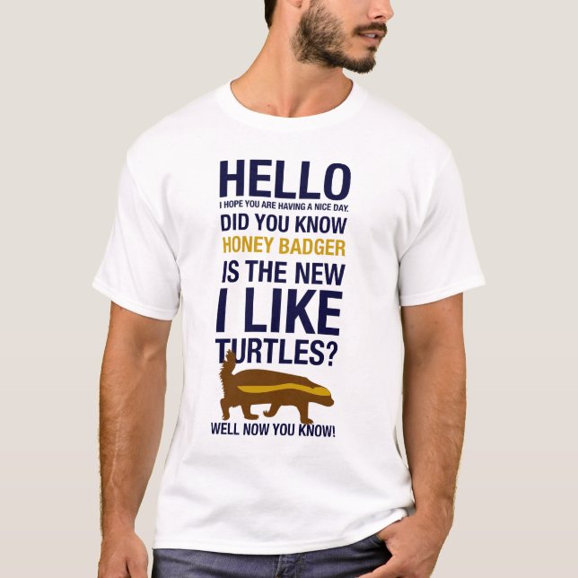 Camiseta tejón de miel (Anverso)