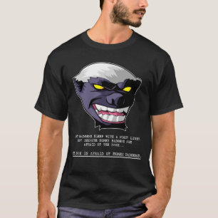 Camiseta Tejón de miel asustado de la oscuridad