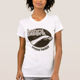 Camiseta Tejón de miel Badass bonito (luz)