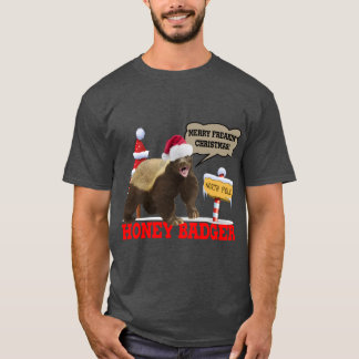 Camiseta Tejon Miel Feliz Navidades de la Mierda