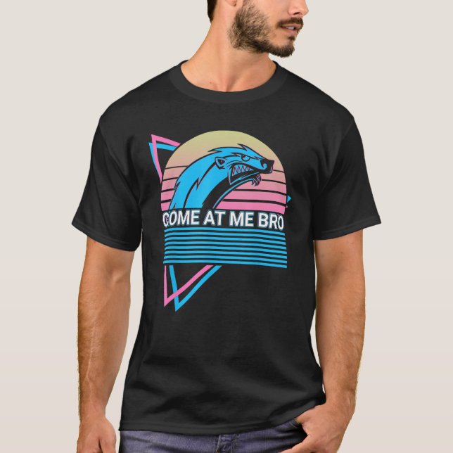 Camiseta Tejon Miel Retro Ven A Mí Hermano (Anverso)