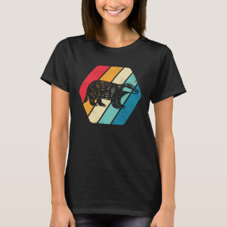 Camiseta Tejón Mielero Animal Vida Silvestre Retro