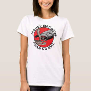 Camiseta Tejón mielero malvado que dice no temas al mal