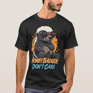 Camiseta Tejón Mielero No Le Importa – Animal Divertido y F