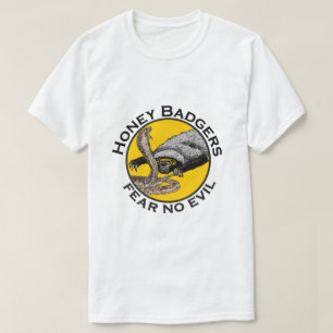 Camiseta Tejones Miel No Temen al Mal Amarillo Arte de Anim