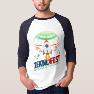 Camiseta TEKNOFEST Diseño de Cohete - Aviación y Tecnología
