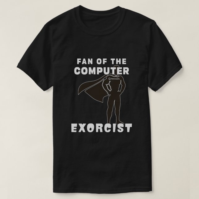 Camiseta Teknosophy Computer Exorcist (Diseño del anverso)