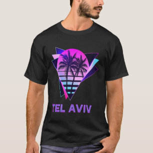 Camiseta Tel Aviv Israel 80 Vaporware Palm Tree Vintage So