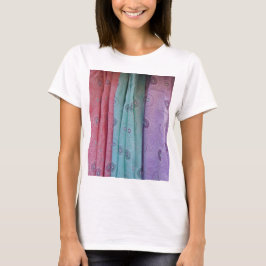 Camiseta Tela Colorida Estampada