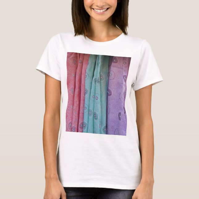 Camiseta Tela Colorida Estampada (Anverso)
