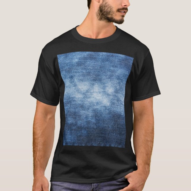 Camiseta Tela de denim, fondo texturado. (Anverso)