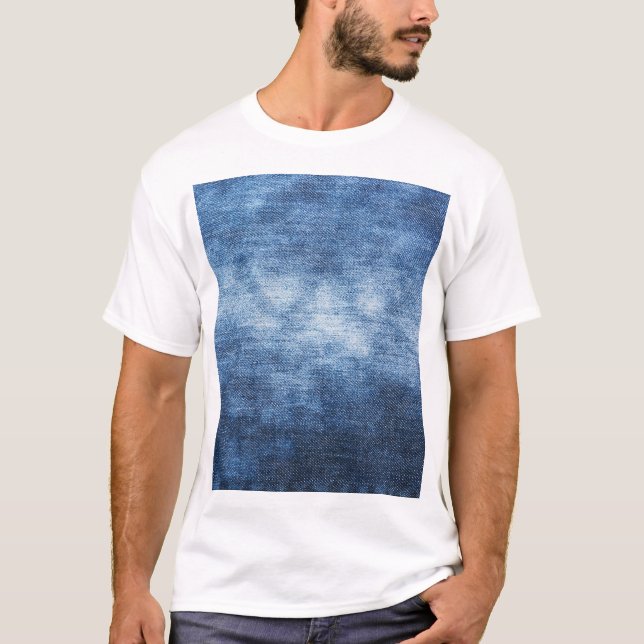 Camiseta Tela de denim, fondo texturado. (Anverso)