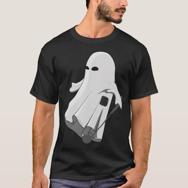 Camiseta Tela de golf Halloween Disstume Ghost Golf Ball Ap (Anverso)