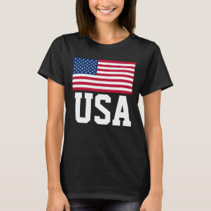 CAMISETA TELA DE LA BANDERA ESTADOUNIDENSE