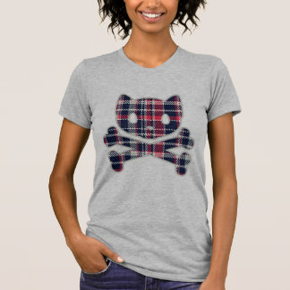 Camiseta Tela escocesa de Petsami de las mujeres