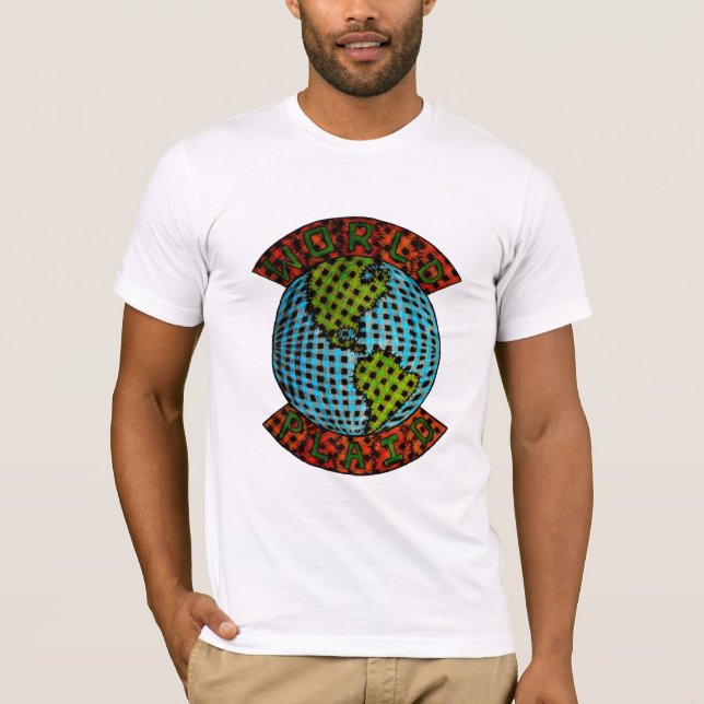 Camiseta Tela escocesa del mundo - serie de la firma de (Anverso)