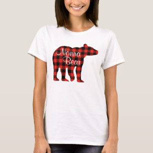 Camiseta Tela escocesa del oso de Nonna
