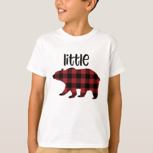 Camiseta Tela escocesa roja del búfalo poco día de fiesta