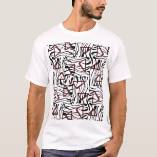 Camiseta Tela Geométrica: Diseño de patrones artísticos.