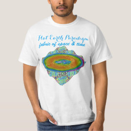 Camiseta Tela plana del paradigma de la tierra del espacio