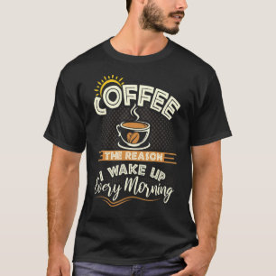 Camiseta Tela Retro Coffee Caffeine