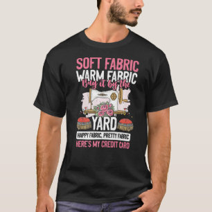 Camiseta Tela Suave Por La Máquina De Coser De Yard Que Apl