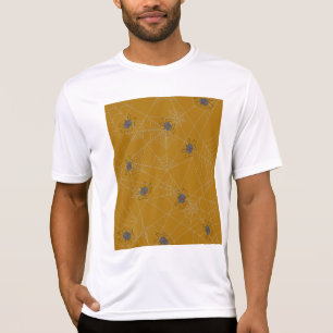 Camiseta telaraña y calabazas de Halloween