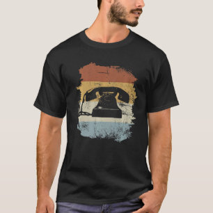 Camiseta Teléfono antiguo de estilo vintage con marcado 60s