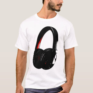 Camiseta Teléfono de cabeza de arte pop para auriculares