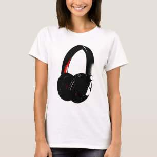 Camiseta Teléfono de cabeza de arte pop para auriculares