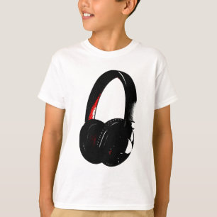 Camiseta Teléfono de cabeza de arte pop para auriculares