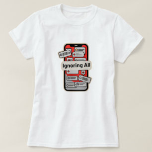 Camiseta Teléfono de Dibujos Animados con Notificaciones –