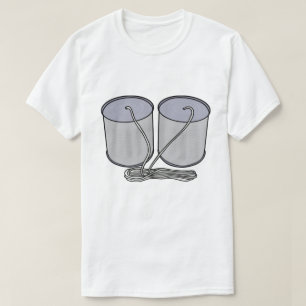 Camiseta Teléfono de Lata de Cerveza