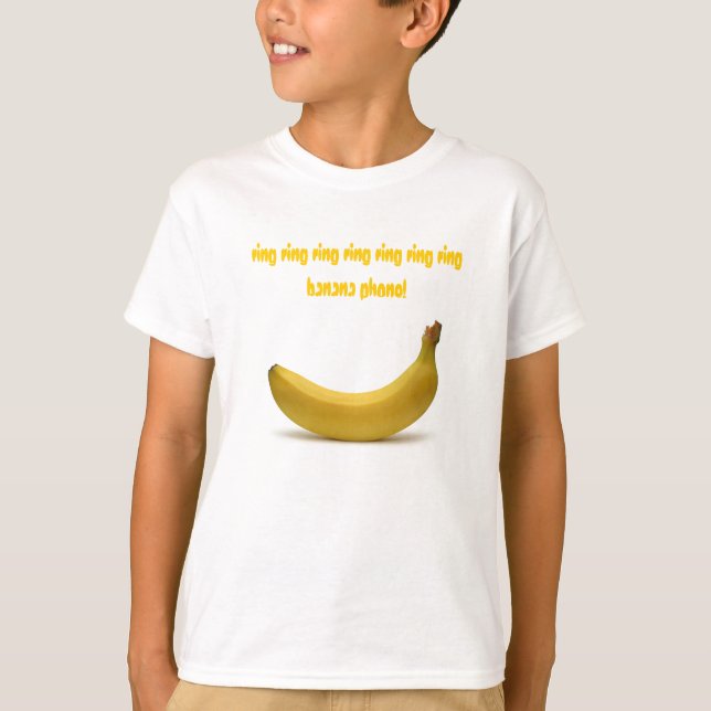 Camiseta teléfono del plátano (Anverso)