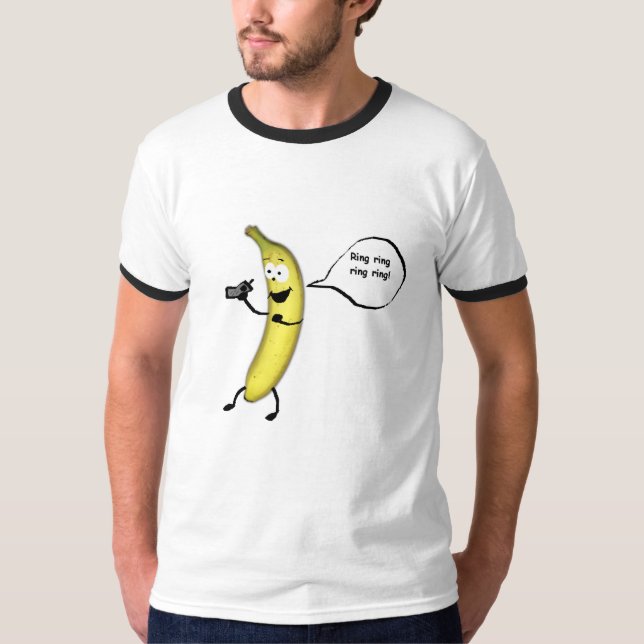 Camiseta teléfono del plátano (Anverso)