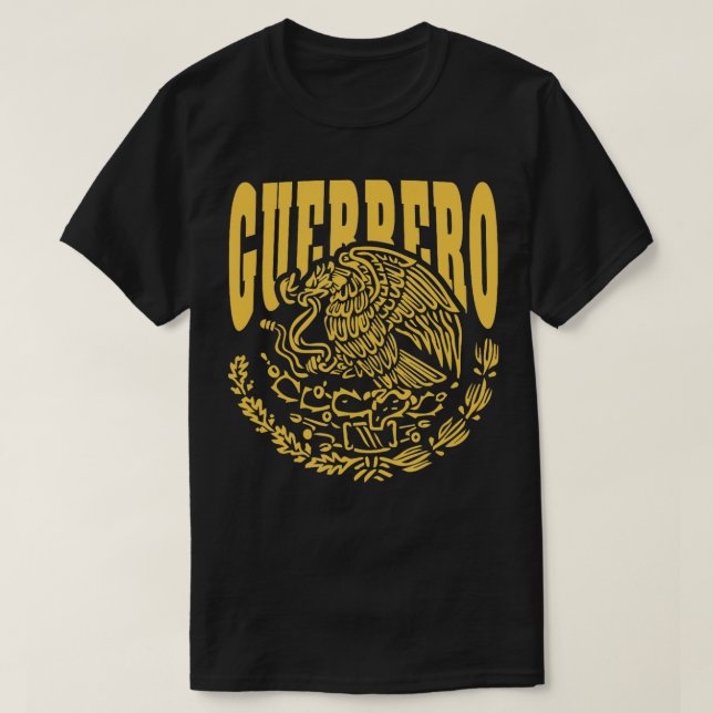 Camiseta Teléfono estatal mexicano Guerrero México (Diseño del anverso)